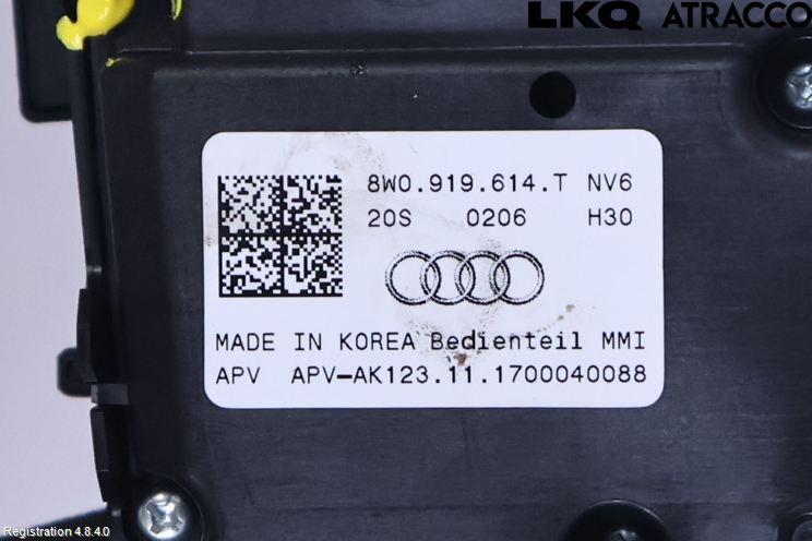 Audi A4/S4 B9 16-19 Strömställare Multifunktion