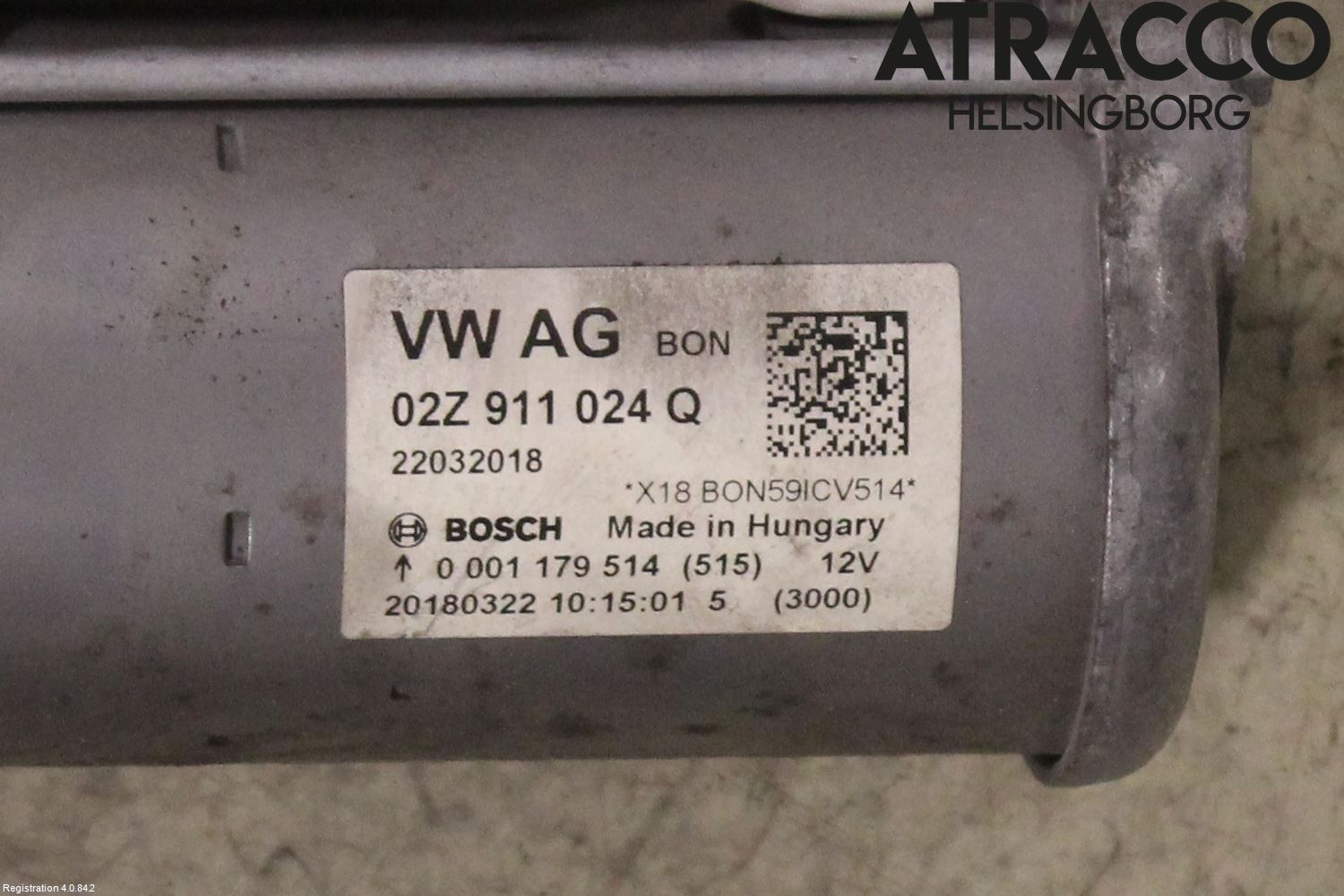 Volkswagen VW CADDY 16-20 Startmotor