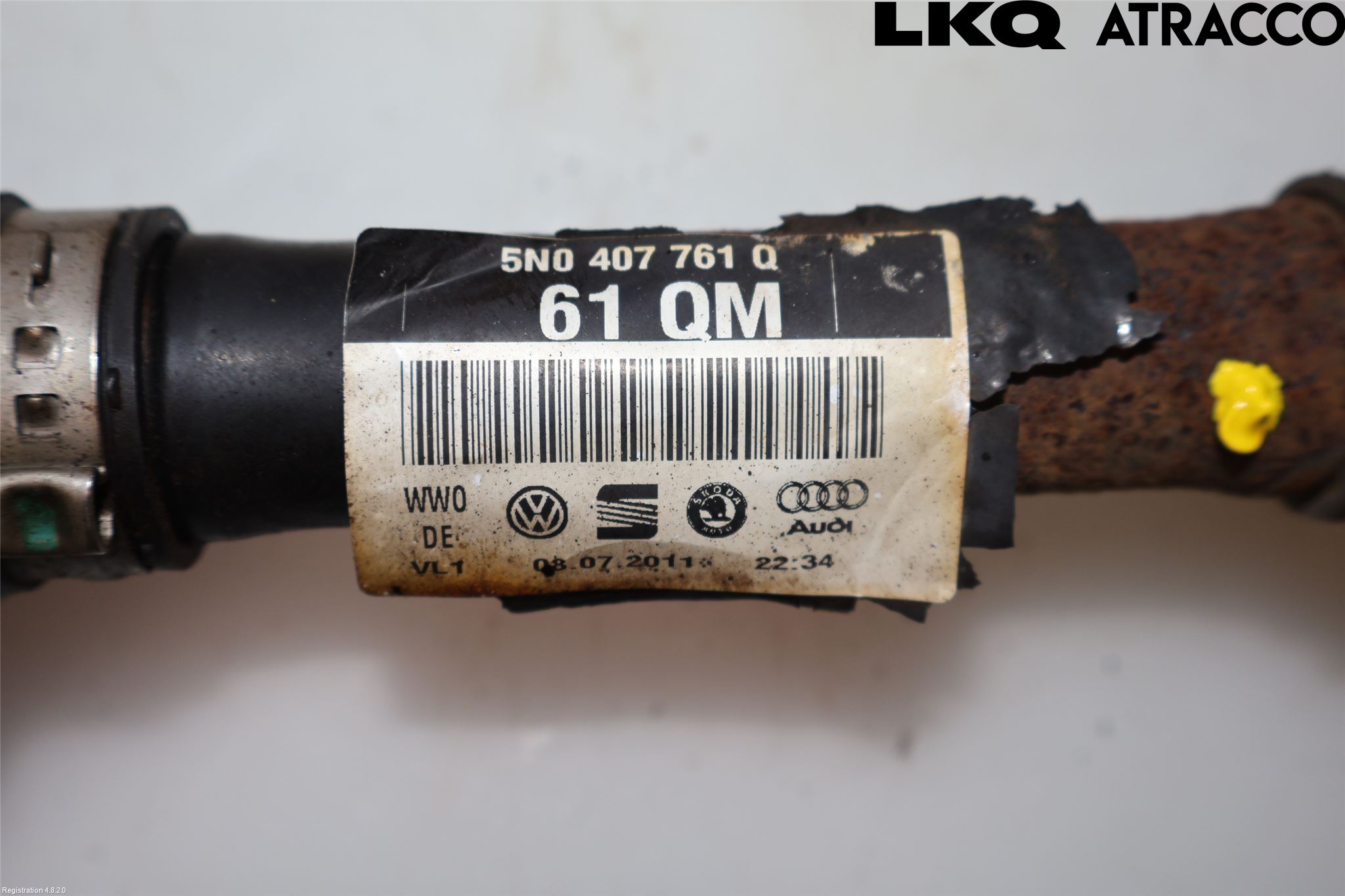 Volkswagen VW TIGUAN 07-16 Drivaxel Fram Vänster