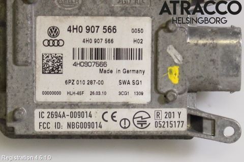 Audi A8/S8 4H 10-17 Sensor Aktivt Kollisionsskydd