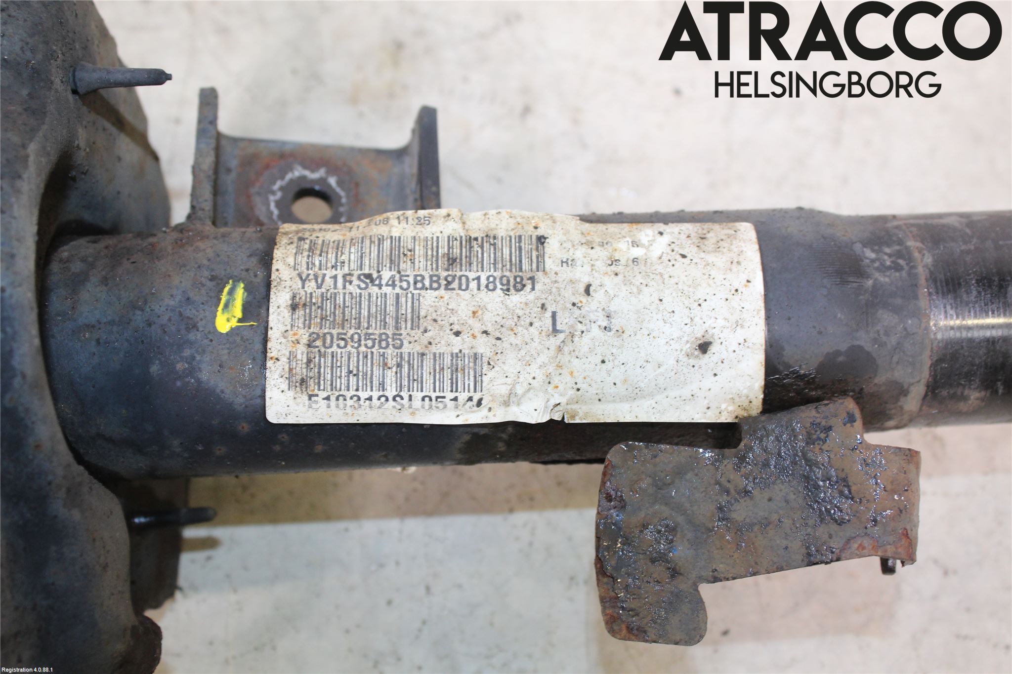 Volvo S60 11-13 Fjäderben Fram Vänster