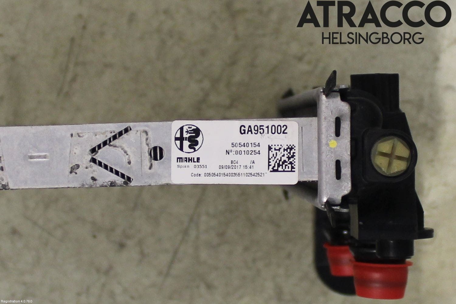 Alfa STELVIO 17- Laddluft-Intercooler Kyl