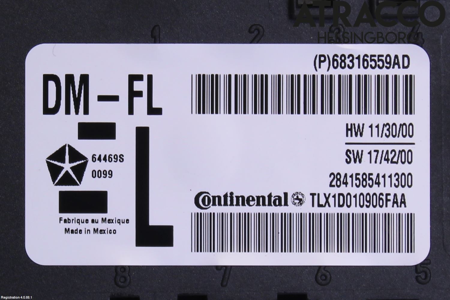 Jeep GRAND CHEROKEE 10-20 Styrenhet Dörr