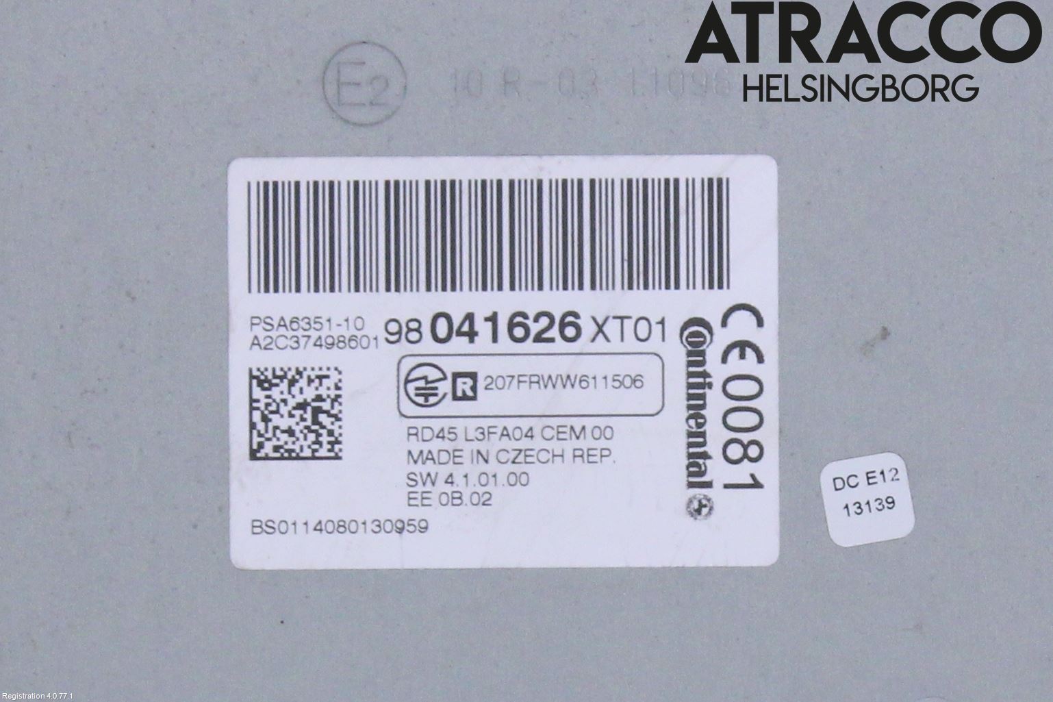 Citroen C3 10-17 Cd Radio - Multimediapanel