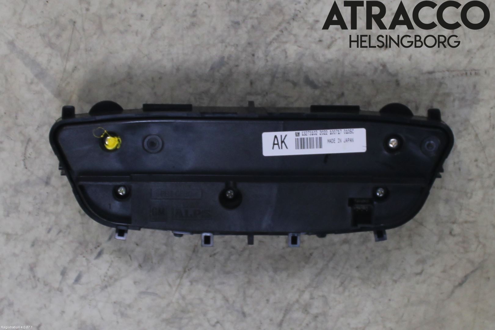 Opel INSIGNIA 09-16 Ac Styrenhet Ac Manöveren