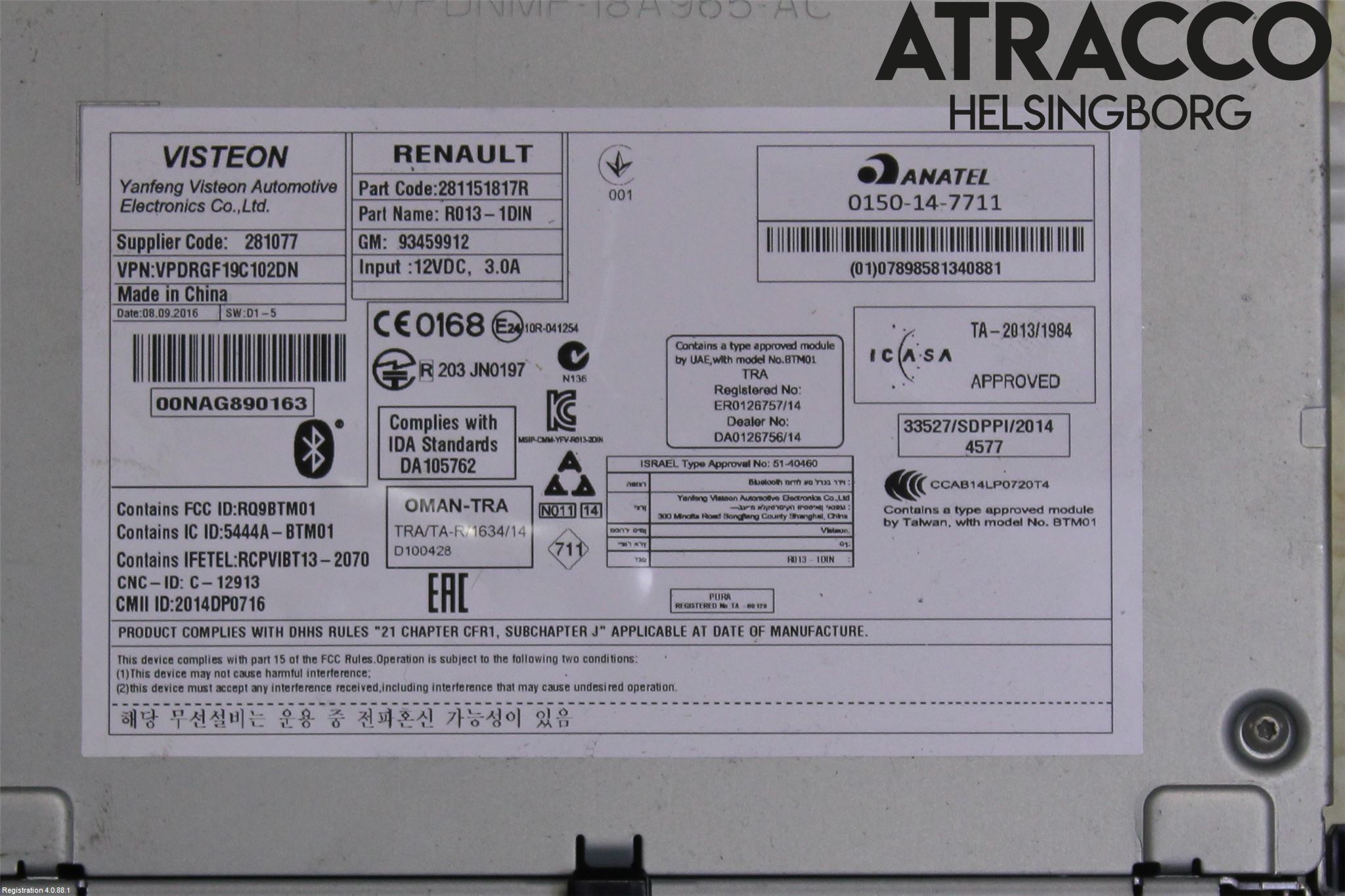 Opel VIVARO 15-19 Radio