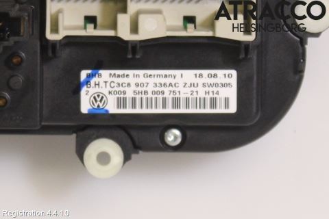 Volkswagen VW GOLF VI 09-13 Ac Styrenhet Ac Manöveren