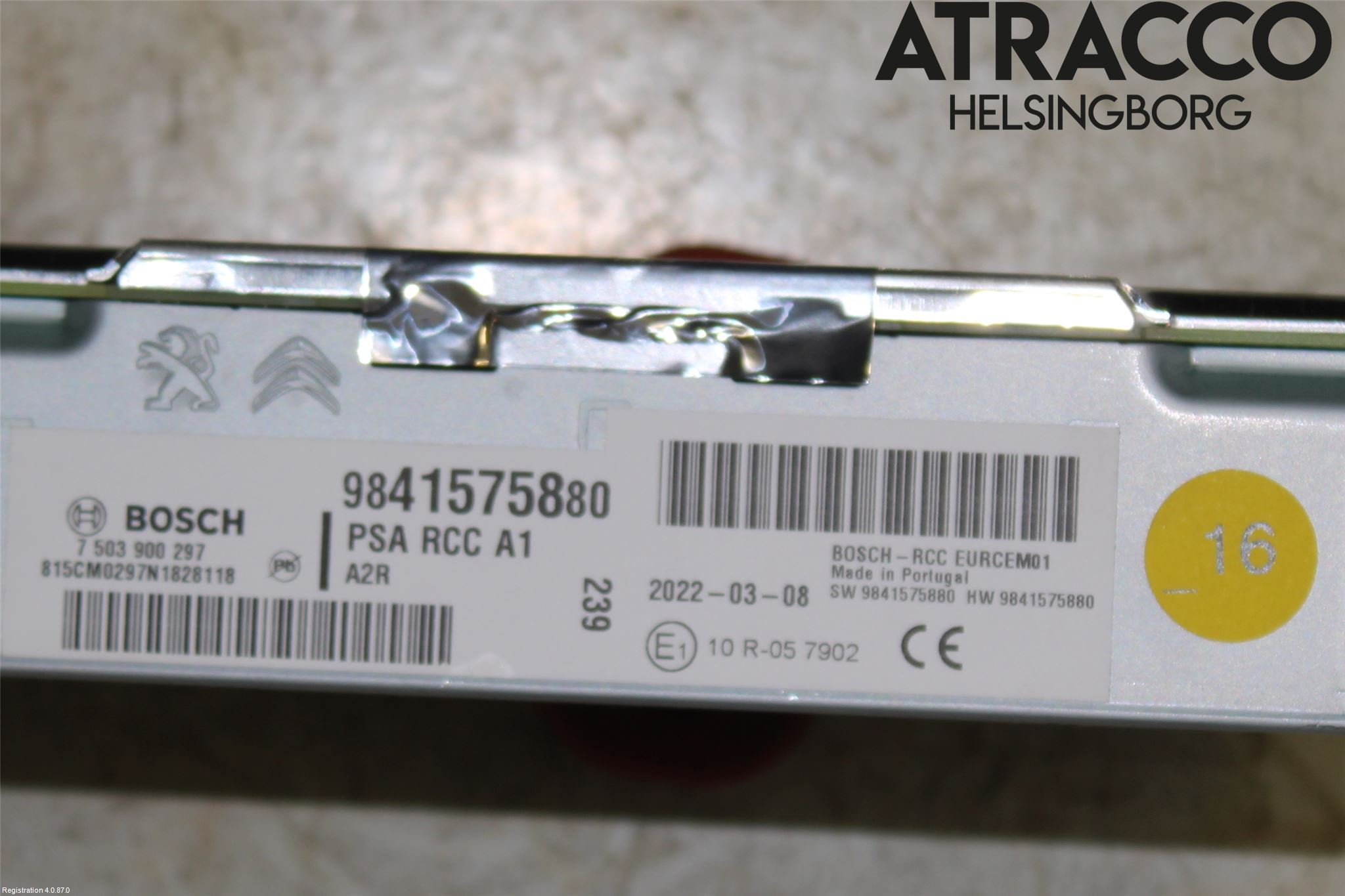 Peugeot 208/E-208 20- Radio-Stereo Förstärkare