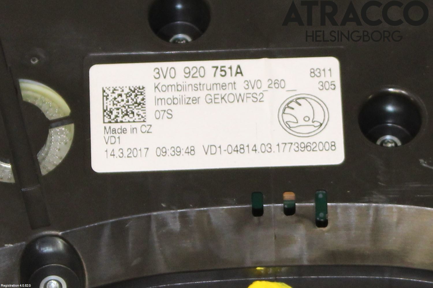 Skoda SUPERB 09-15 Instrument Komb