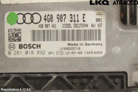 Audi A6 ALLROAD 12-18 Styrenhet Inspump Diesel