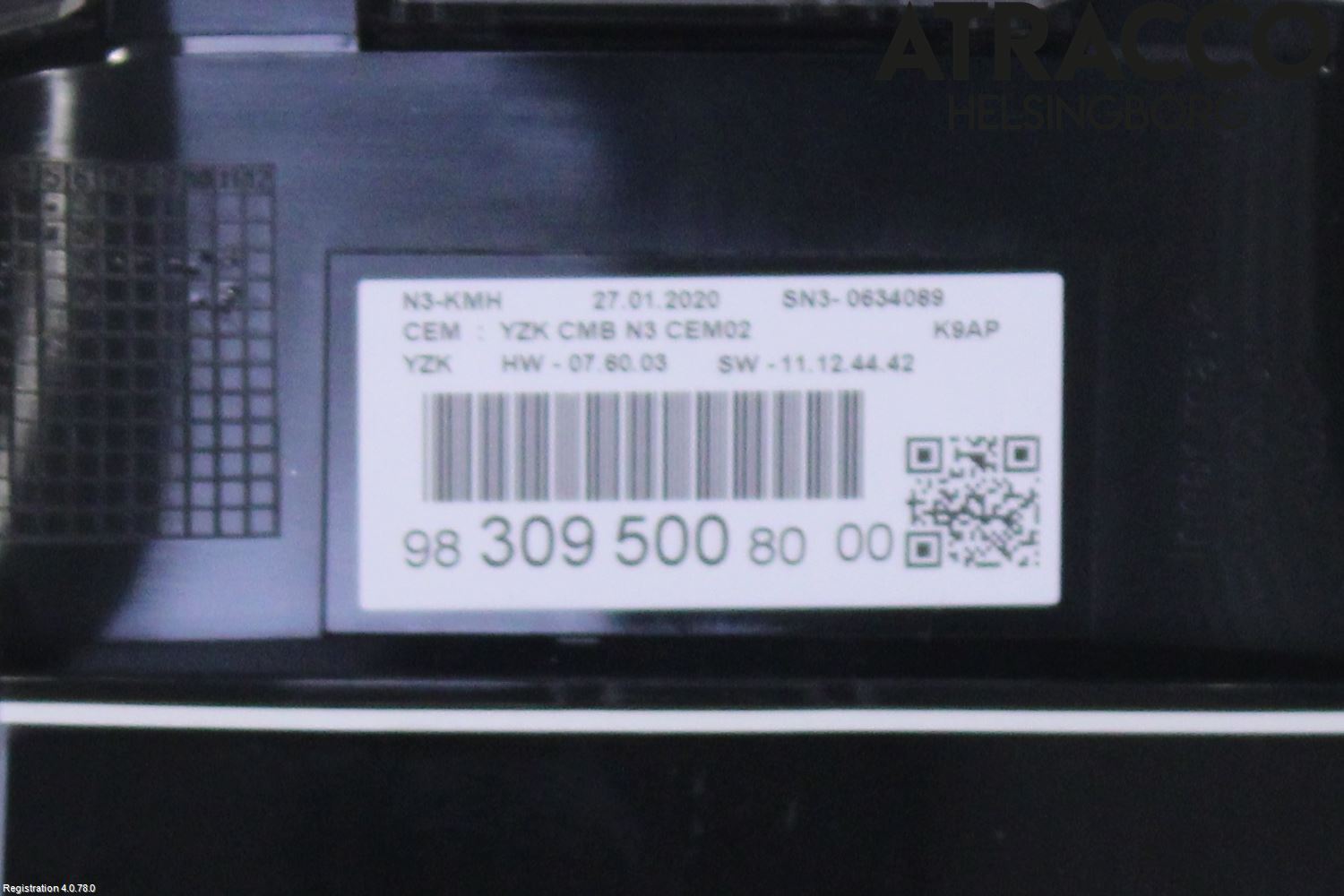 Peugeot PARTNER/E-PARTNER 19- Instrument Komb