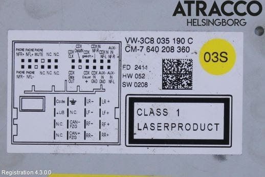 Volkswagen VW PASSAT 11-14 Cd Radio - Multimediapanel