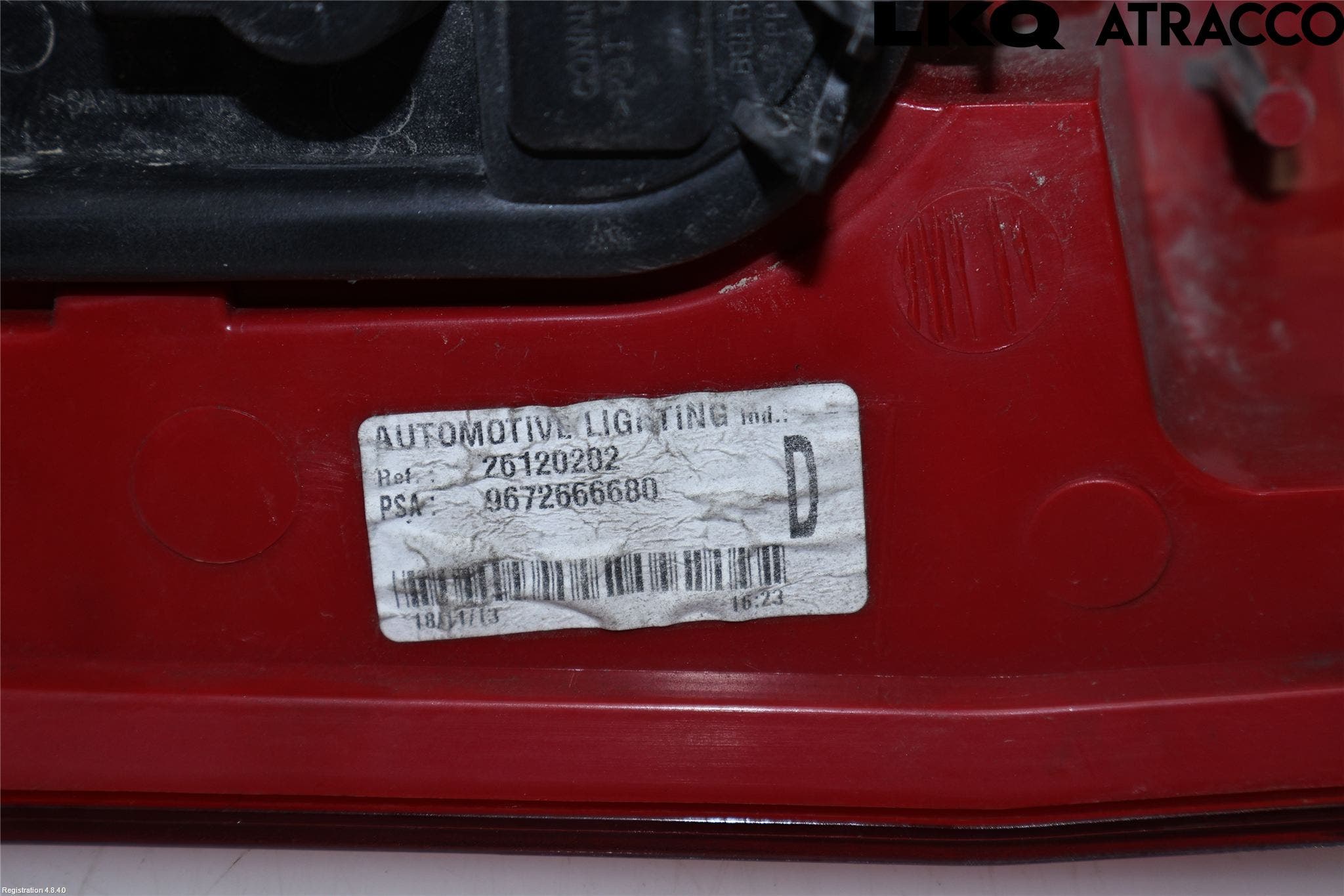 Peugeot 5008 10-16 Bakljus Höger