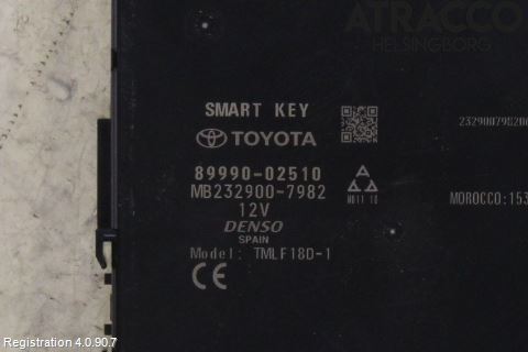 Toyota COROLLA 19- Styrenhet Nyckellöst System