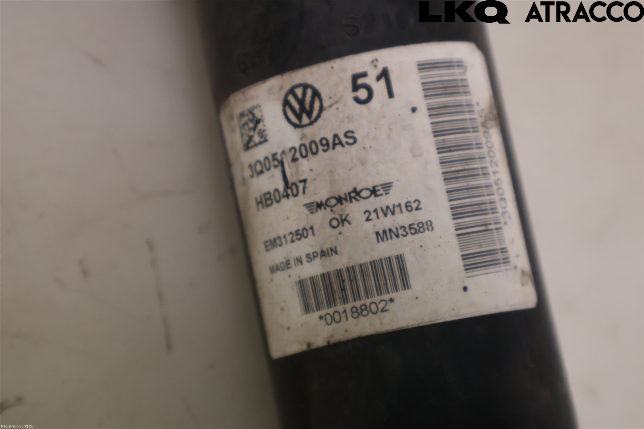Volkswagen VW ARTEON 17- Stötdämpare Bak
