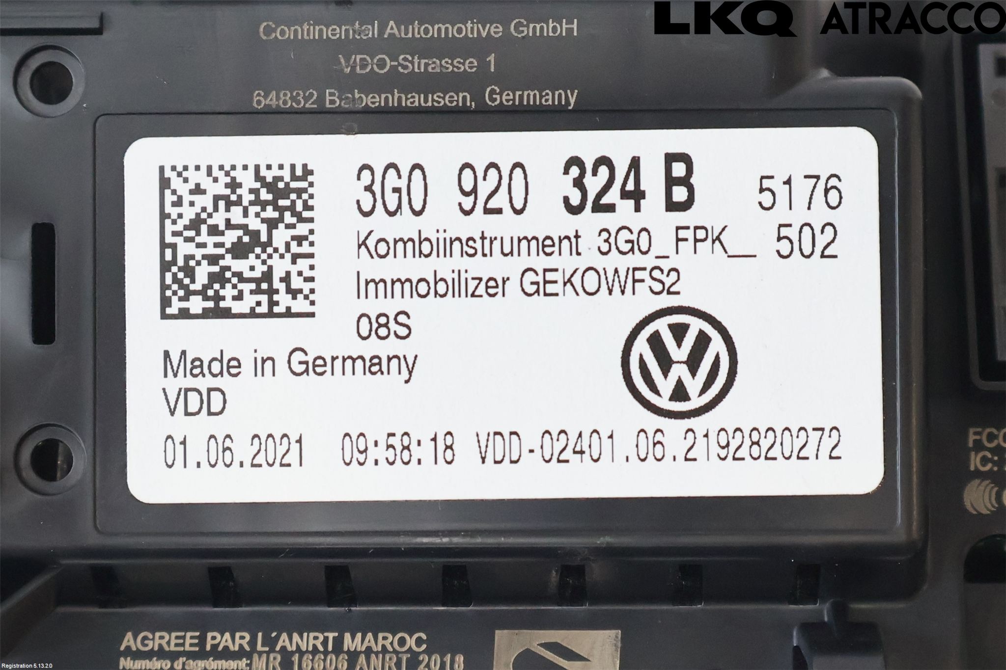 Volkswagen VW ARTEON 17- Instrument Komb