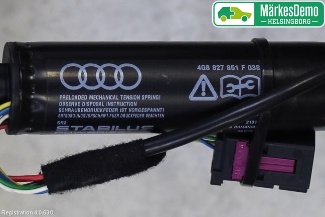 Audi A7/S7 4G 11-17 Bakluckeöppnare Automatisk