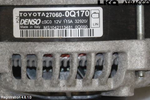 Toyota AYGO 15-21 Generator