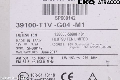 Honda CR-V 13-18 Cd Radio - Multimediapanel