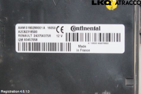 Opel VIVARO 15-19 Styrenhet Centrallås