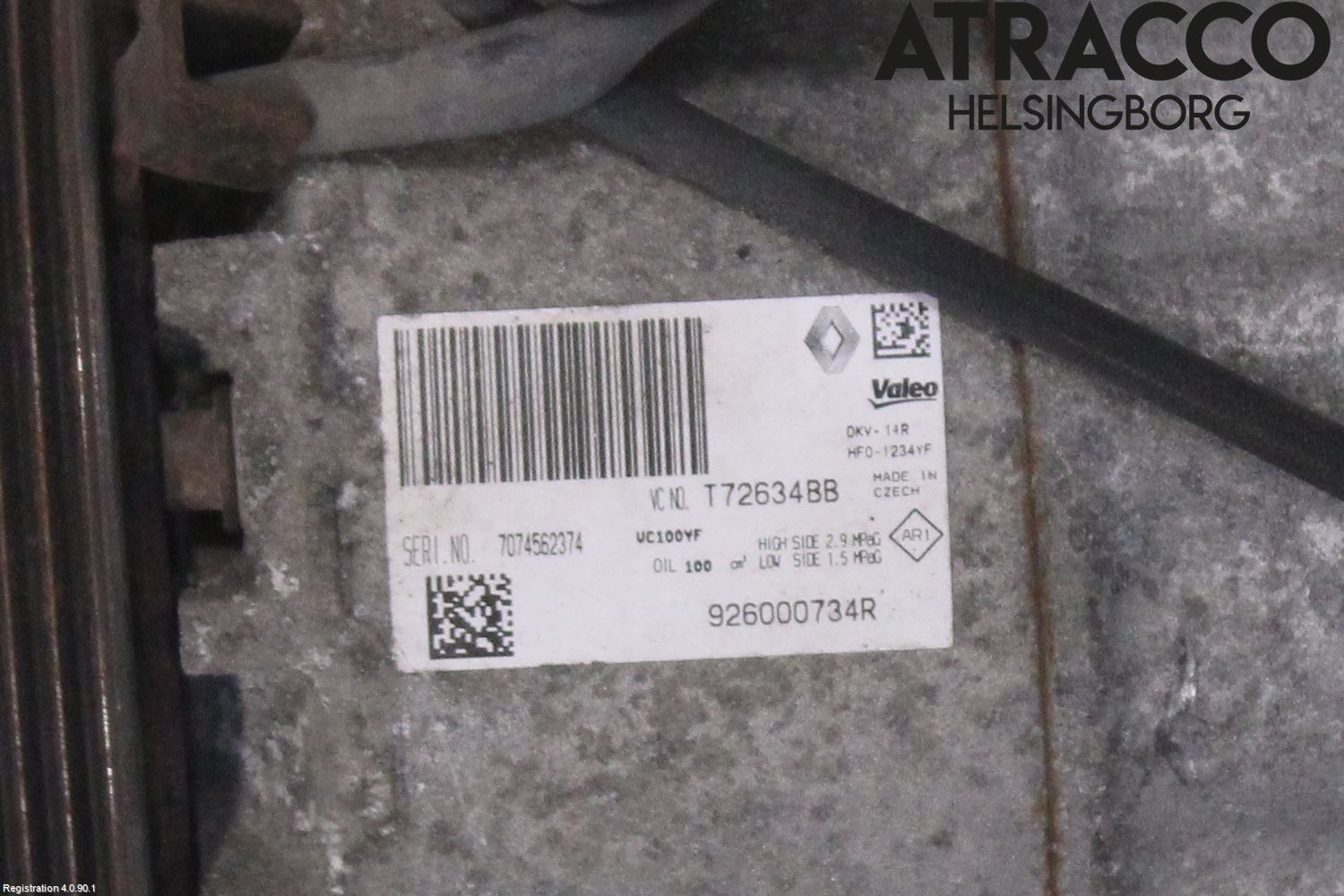 Renault CAPTUR 13-19 Ac Kompressor