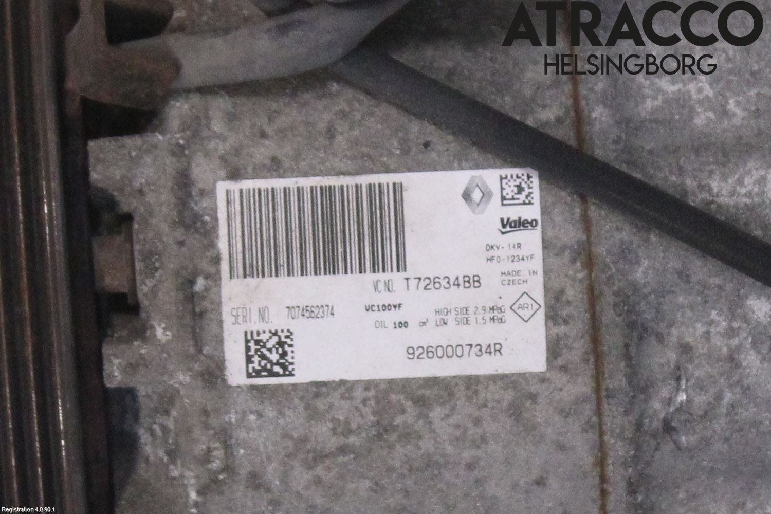 Renault CAPTUR 13-19 Ac Kompressor