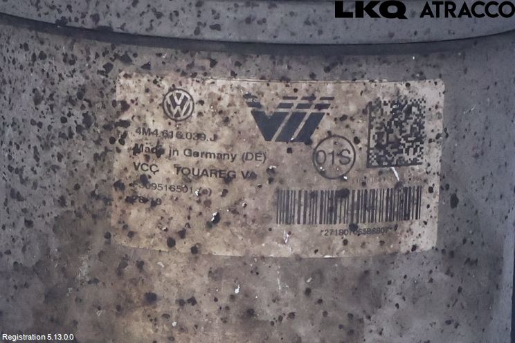 Volkswagen VW TOUAREG CR 18- Fjäderben Fram Höger