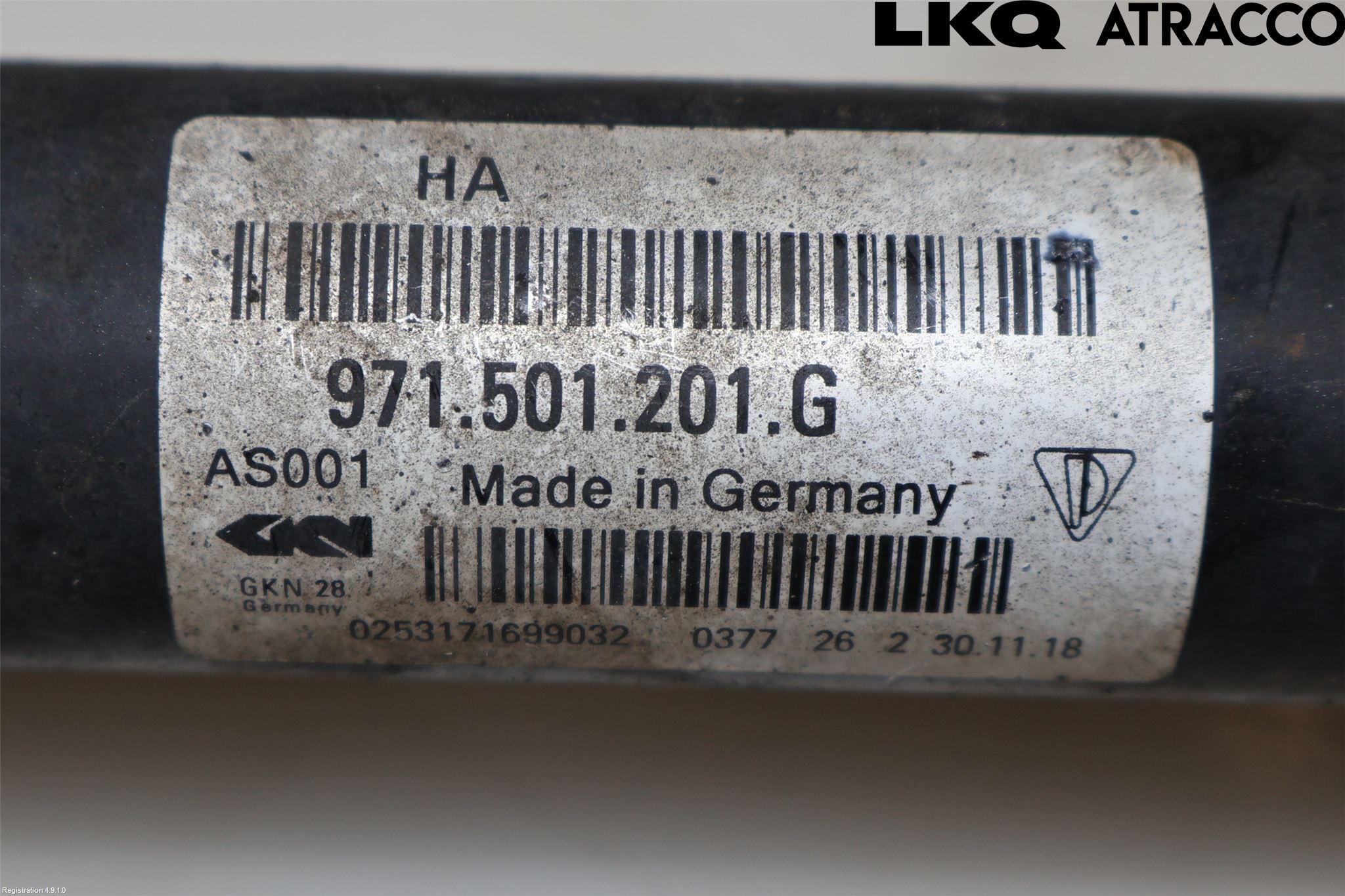 Porsche PANAMERA 09- Drivaxel Bak Höger