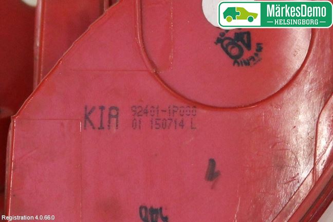 Kia VENGA 10-19 Bakljus Vänster