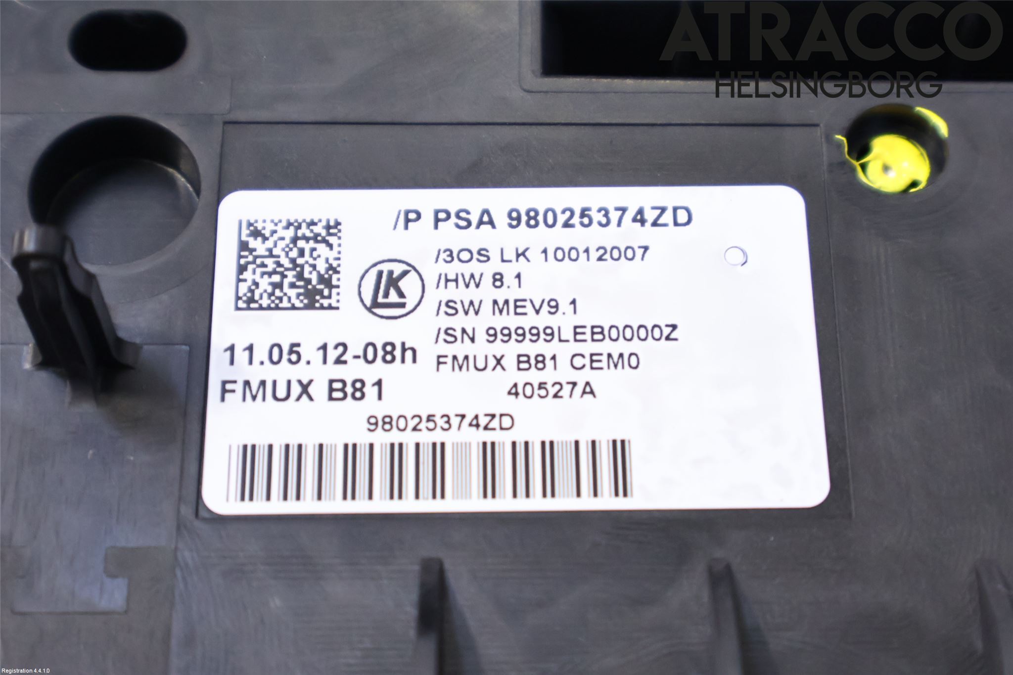 Citroen DS5 Ac Styrenhet Ac Manöveren