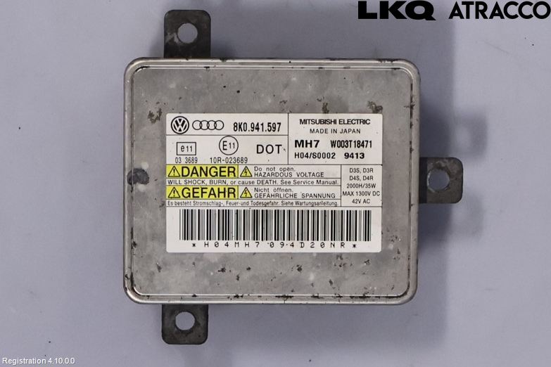 Audi A4/S4 08-11 Styrenhet Strålkastare