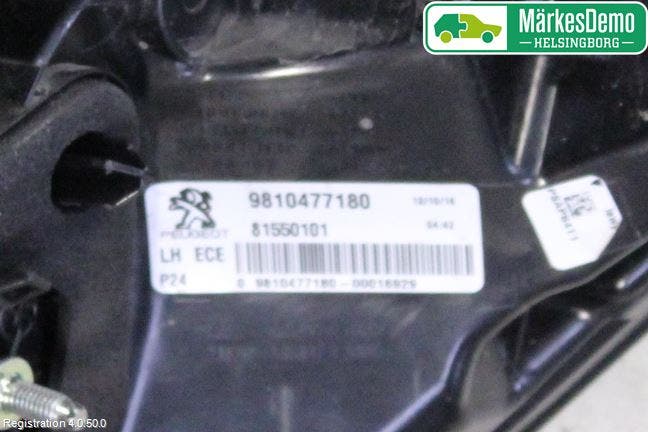 Peugeot 3008 17-24 Bakljus Vänster