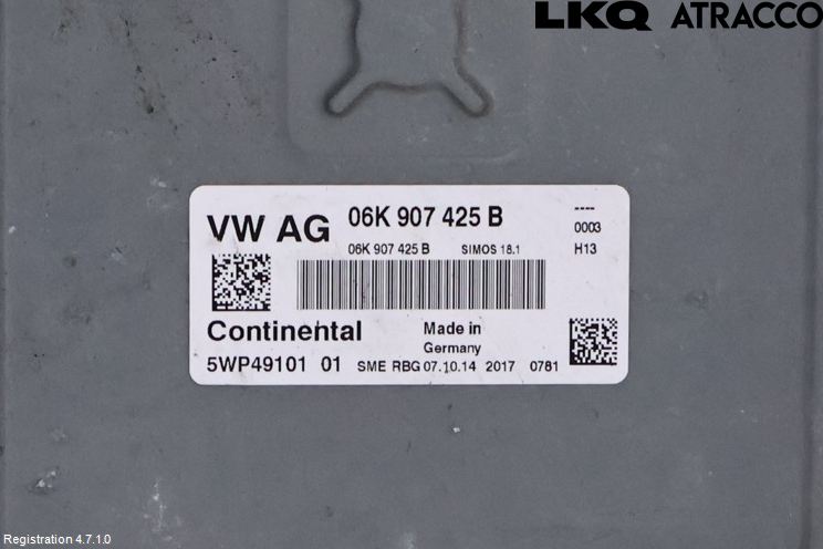 Volkswagen VW GOLF / E-GOLF VII 13-20 Styrenhet Insprut Bensin
