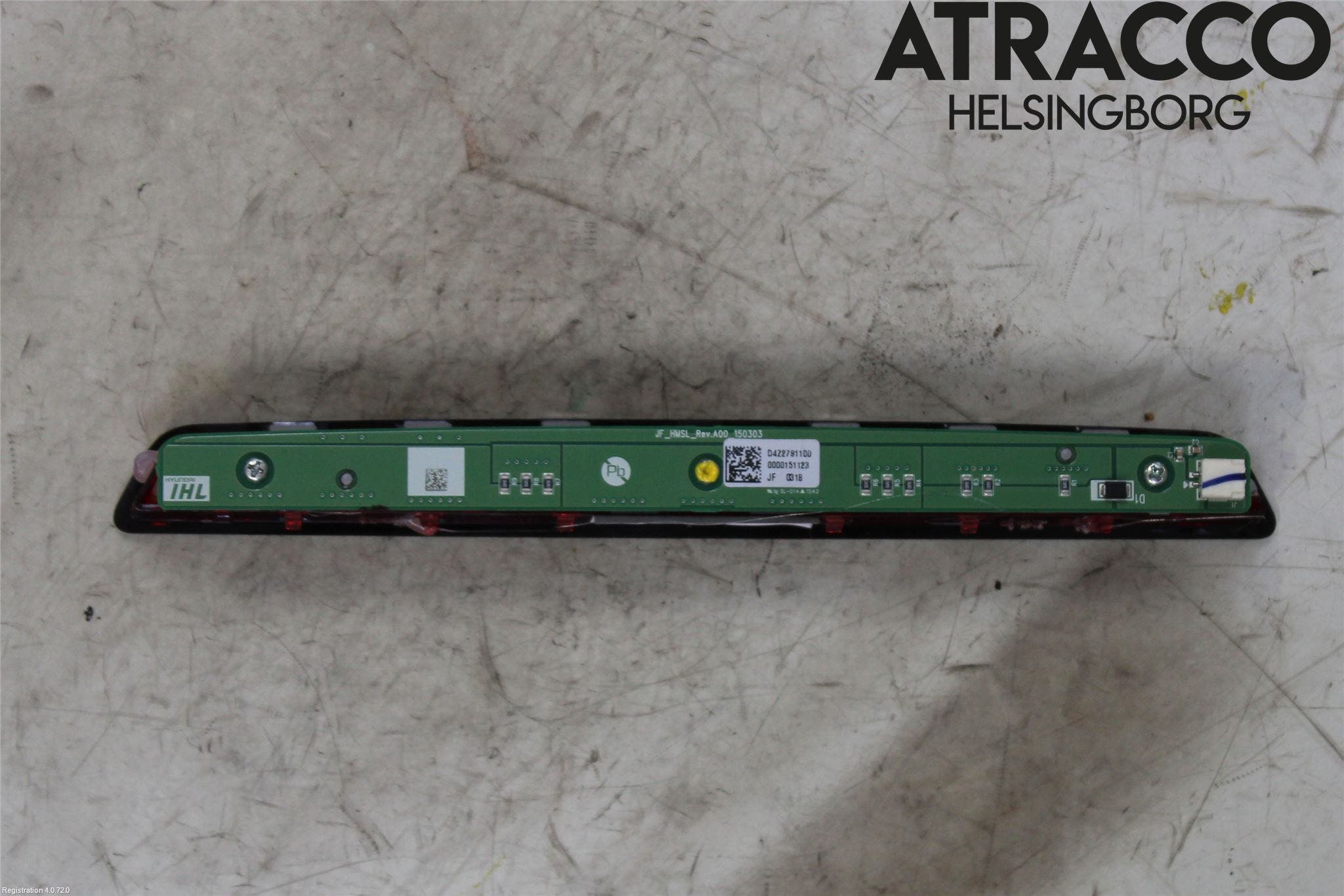 Kia OPTIMA 16-20 Bromsljus Bakruta