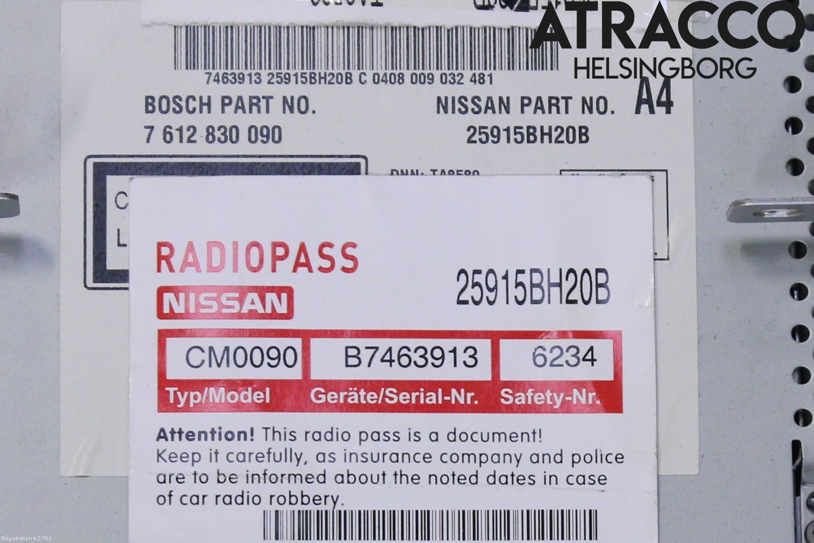 Nissan JUKE 10-14 Cd Radio - Multimediapanel