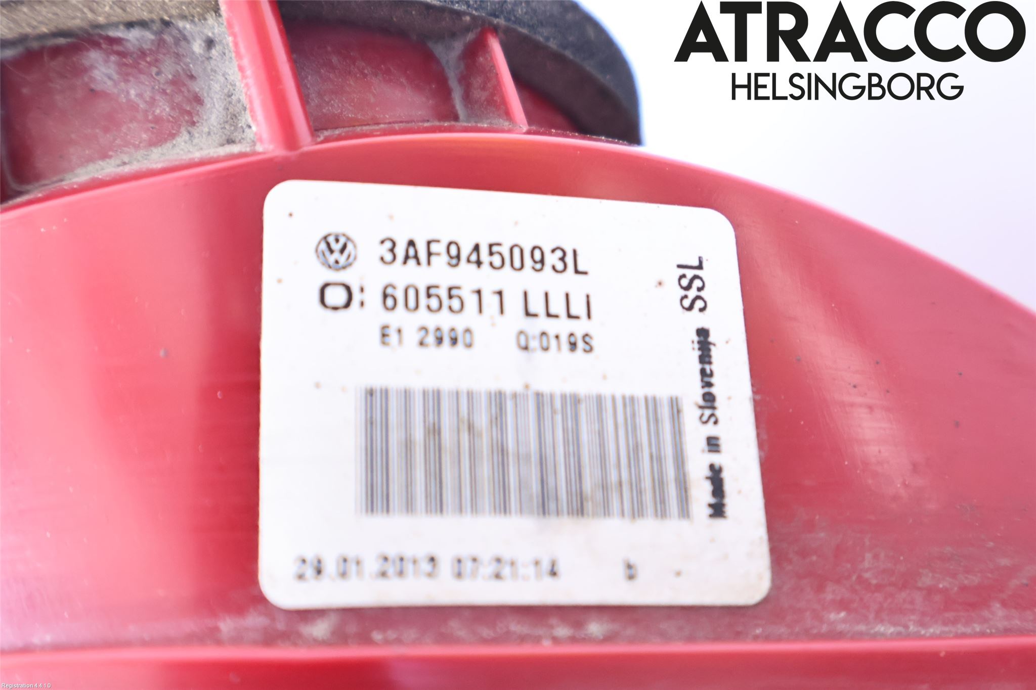 Volkswagen VW PASSAT 11-14 Bakljus Lucka Vä