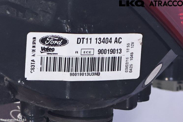 Ford TRANSIT/TOURNEO CONNECT 13-22 Bakljus Höger