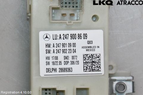 Mercedes-Benz MB B-KLASS (W247) 19- Styrenhet Baklucka