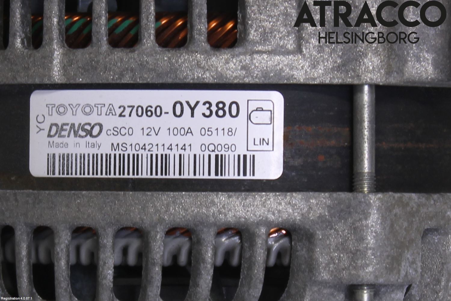 Toyota YARIS XP130 15-20 Generator