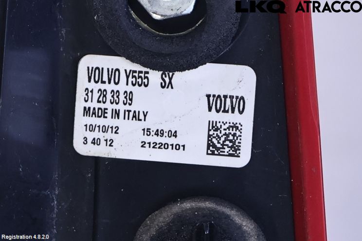 Volvo V40 12-19 Bakljus Vänster