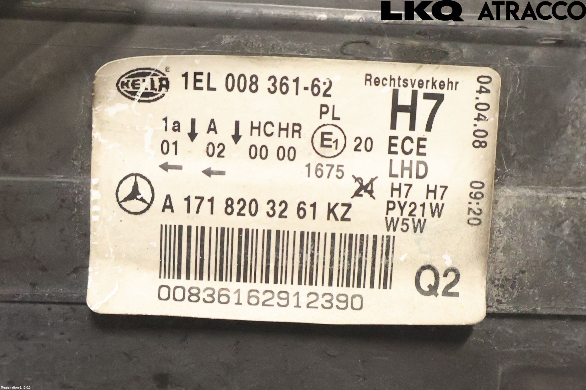 Mercedes-Benz MB SLK 200-350 (R171) 05-11 Strålkastare Höger