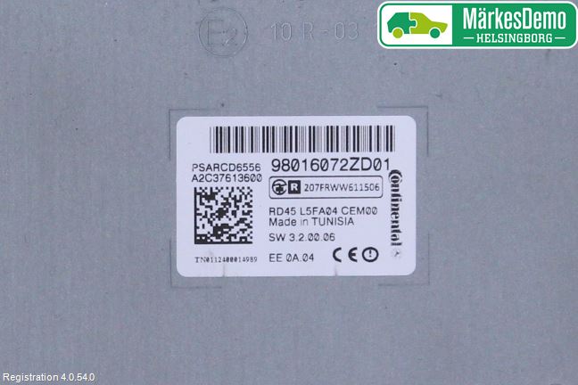 Citroen C5 08-17 Cd Radio - Multimediapanel