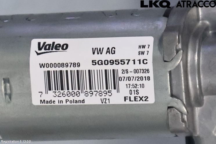 Volkswagen VW TOUAREG CR 18- Torkarmotor Baklucka
