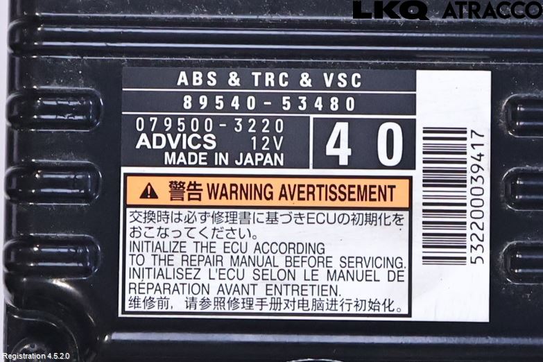 Lexus IS 250/350 14-20 Styrenhet Abs