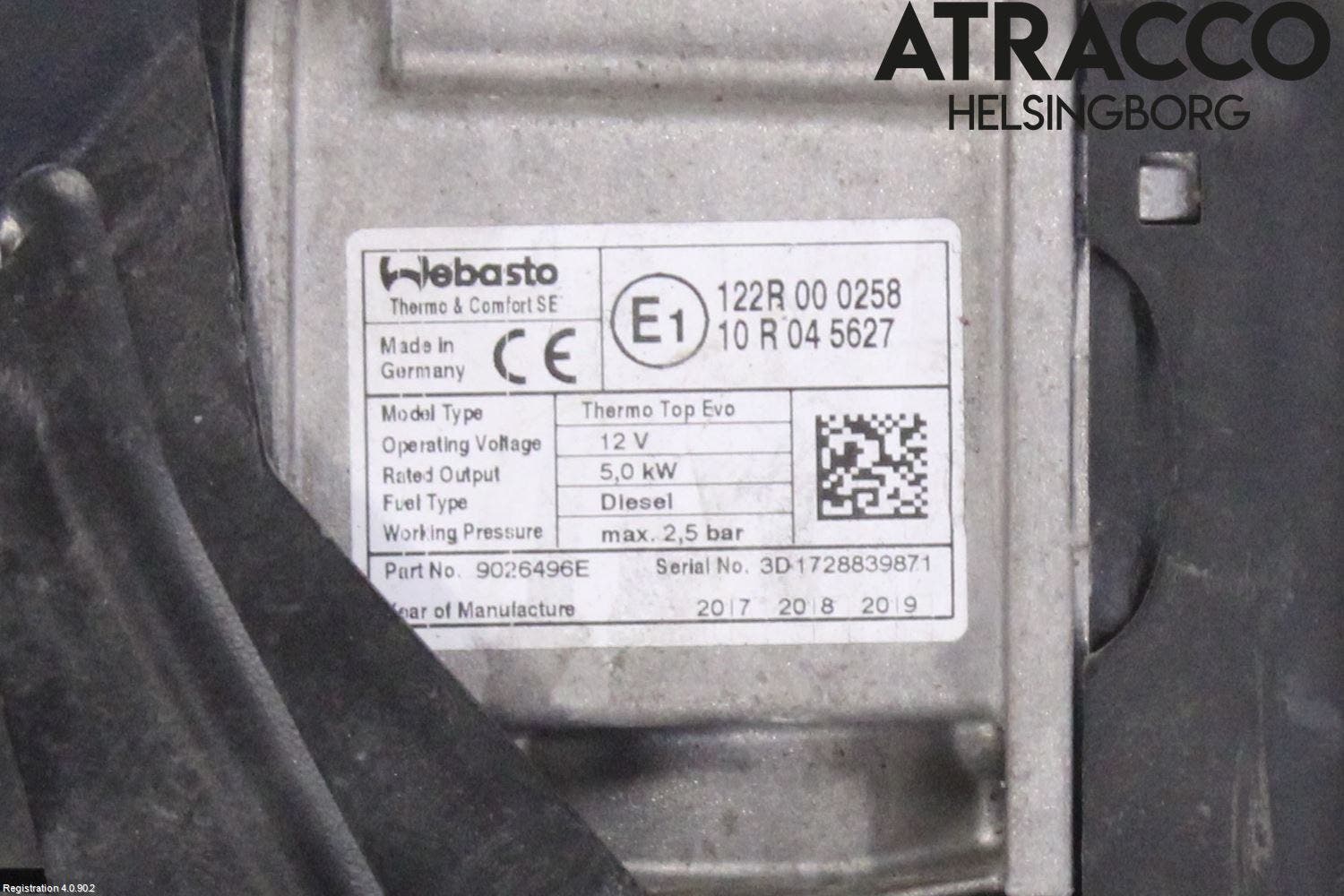 Volvo V90 17->> Dieselvärmare