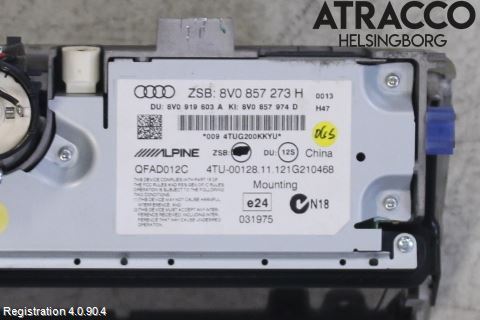 Audi A3/S3 8V 13-20 Multifunktionsdisplay