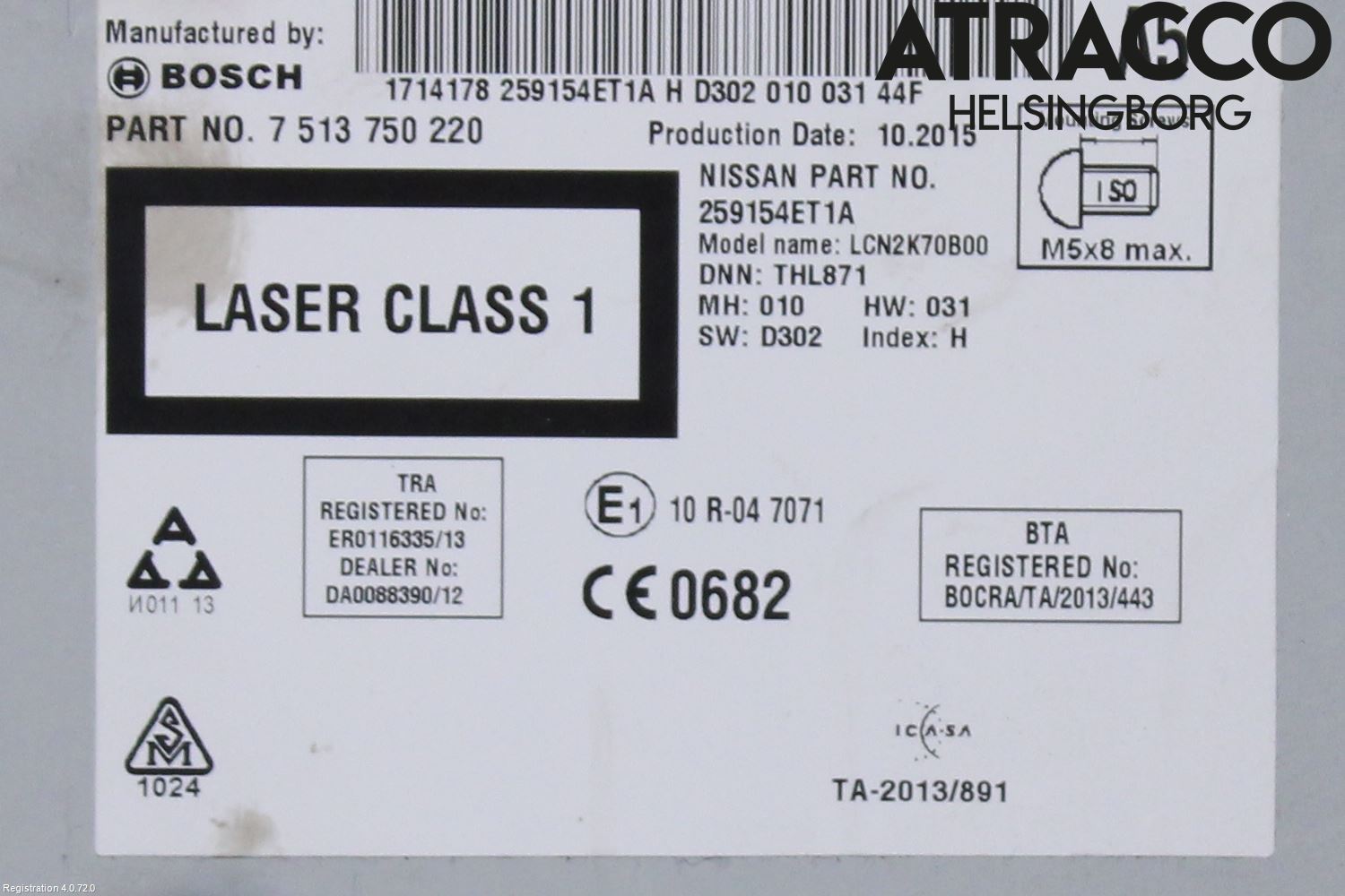 Nissan QASHQAI 14-17 Cd Radio - Multimediapanel