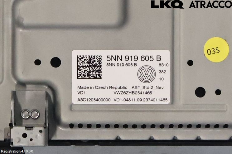 Volkswagen VW TIGUAN 16-24 Multifunktionsdisplay