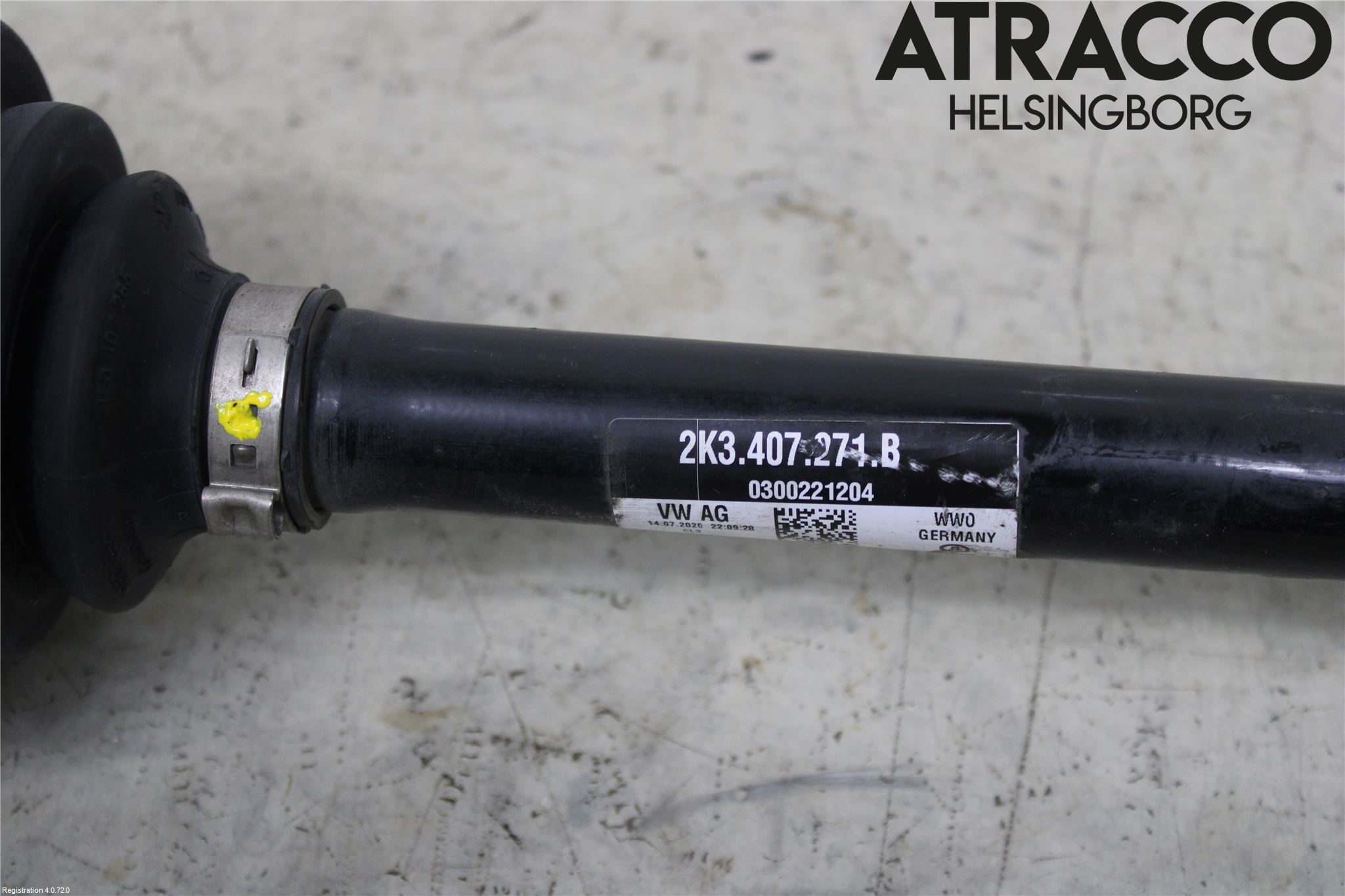 Volkswagen VW CADDY 16-20 Drivaxel Fram Vänster