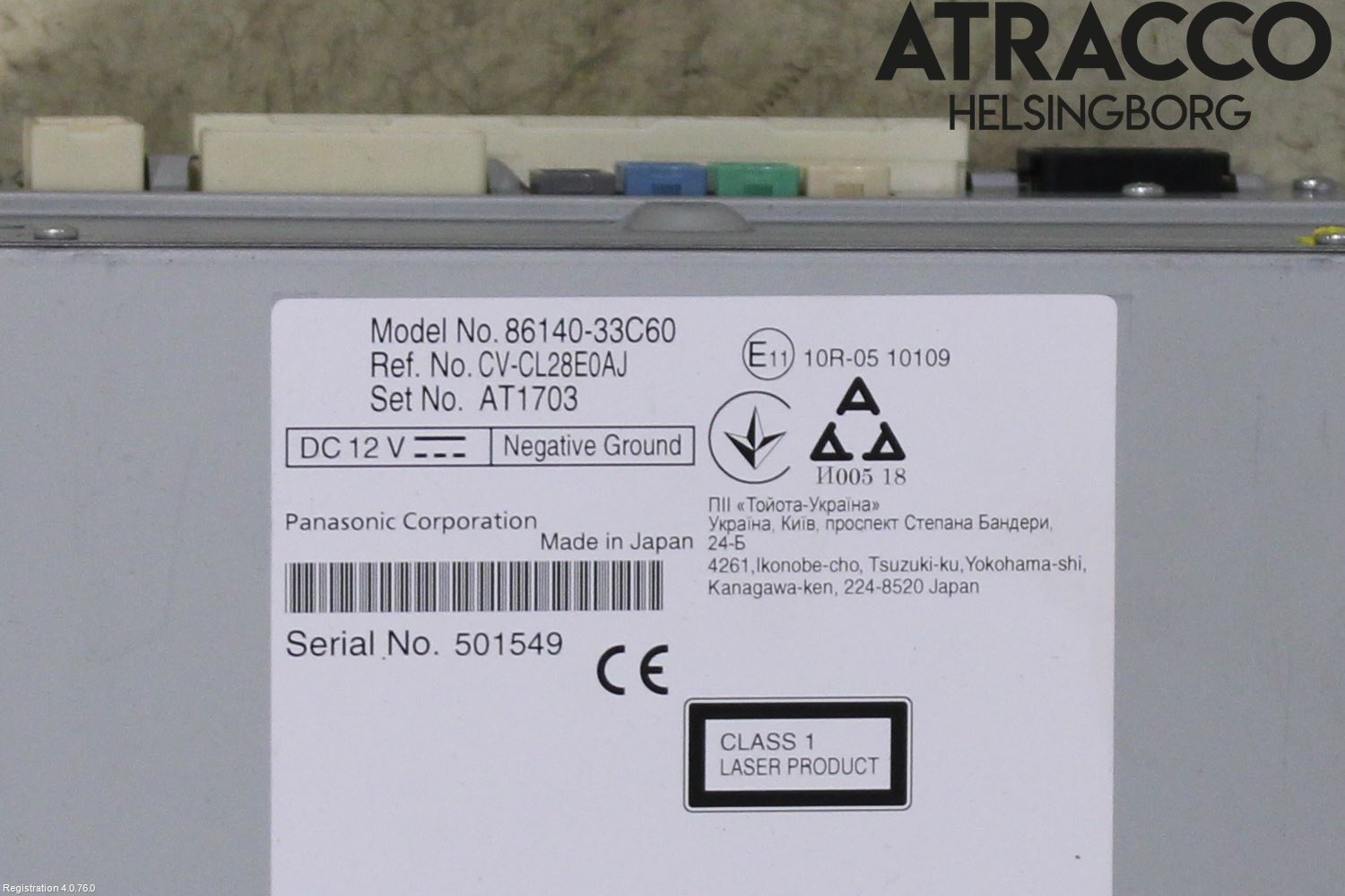Lexus ES 250/300/330 Cd Radio - Multimediapanel